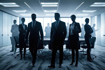 Fototapeta premium Leadership Strategies in Ambiguous Office Settings for Effective Planning and Collaboration