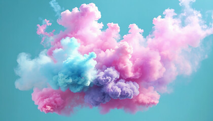 Fototapeta premium Abstract pastel colored smoke background.