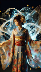 着物姿の女性