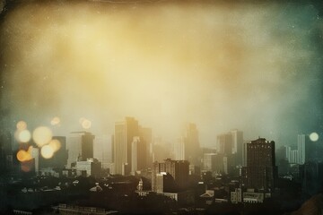 Vintage Cinematic Background with Aged Texture and Light Flares in Nostalgic Widescreen Format