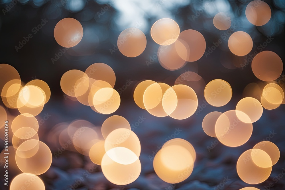 Poster magical light patterns with ethereal glow and dreamy bokeh effect