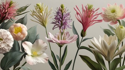 beautiful real flowers background