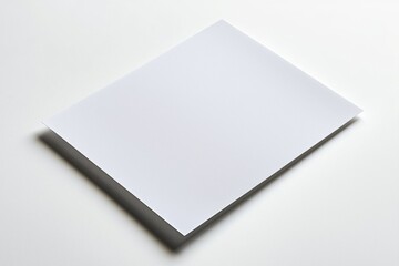 Paper A4 Mockup on White Background created with Generative AI