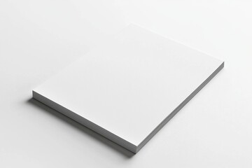 Paper A4 Mockup on White Background created with Generative AI