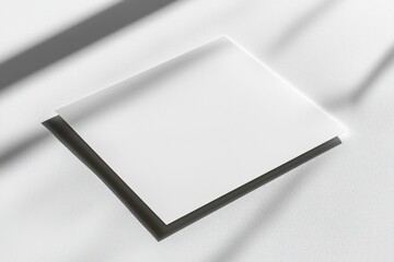 Paper A4 Mockup on White Background created with Generative AI