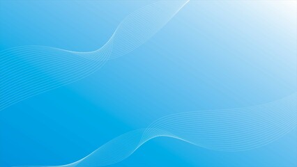 light blue abstract background white wave lines