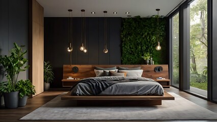 room with bed
