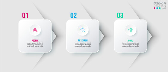 Timeline chart business infographic template.
