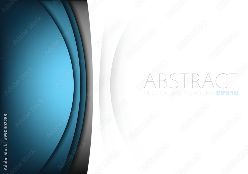 Fototapete graphic vector curve line overlap background for text and message design