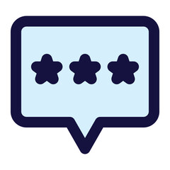 rating icon for illustration