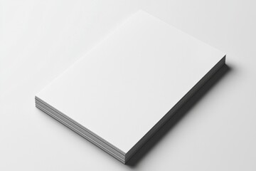 Paper A4 Mockup on White Background created with Generative AI