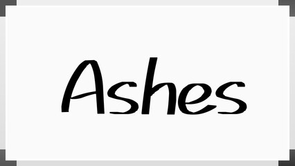 Ashes のホワイトボード風イラスト