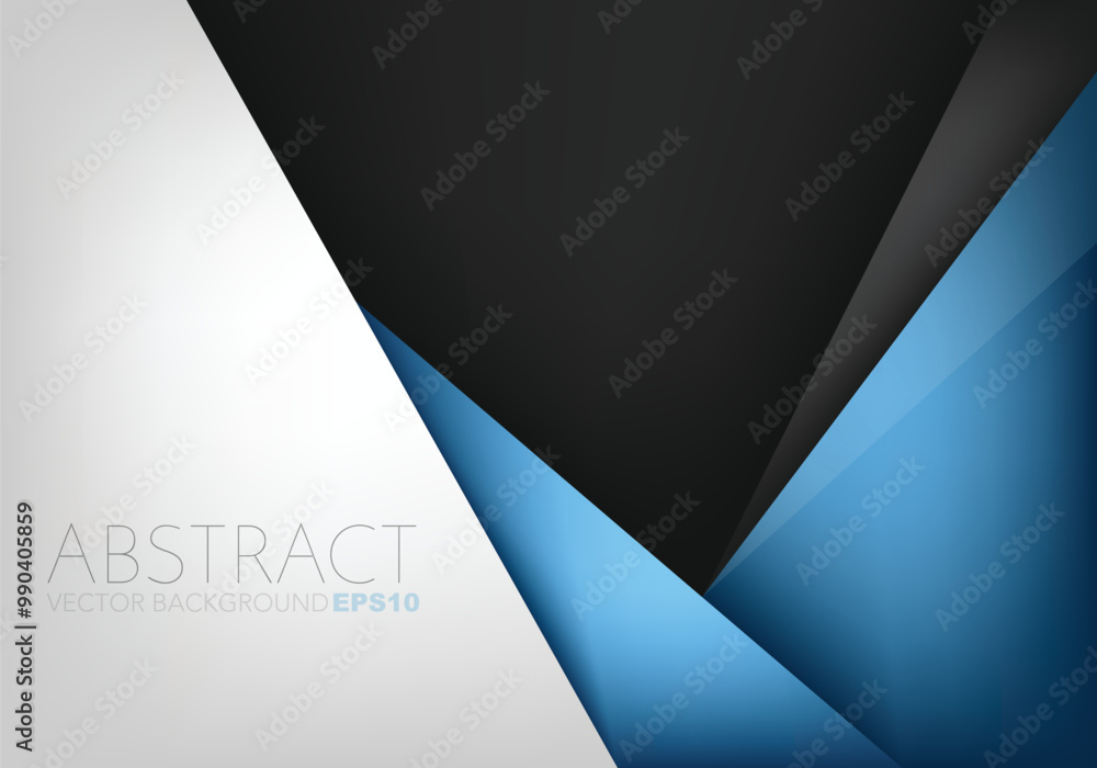 Fototapete graphic geometric triangle overlap vector layer background for text and message design