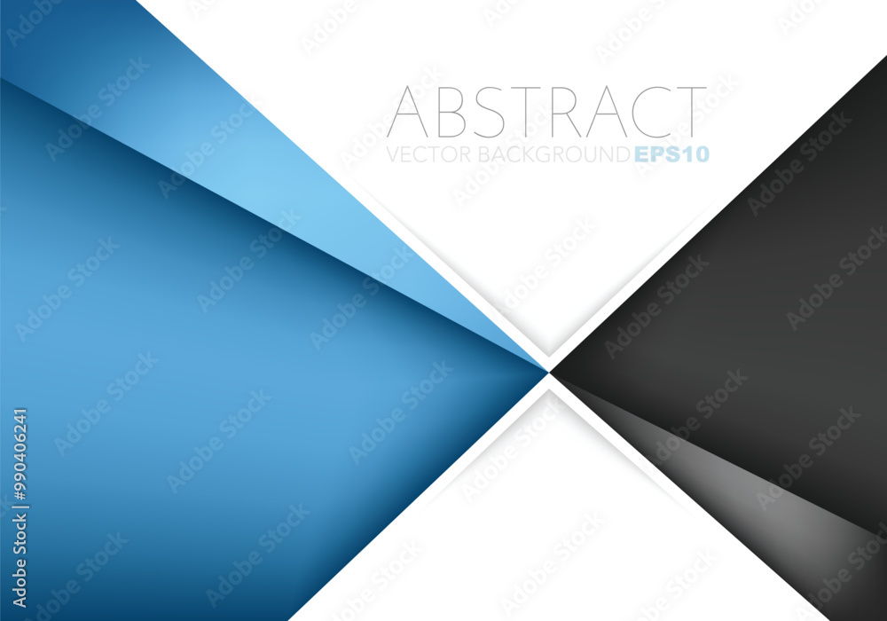 Fototapete graphic geometric triangle overlap vector layer background for text and message design