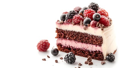 Chocolate Cake with Berries