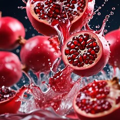 pomegranate seeds background