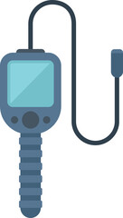 Echo sounder with display for fishing showing depth of water