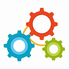 Operations Icon, Vector business , Gear logo icon Pro Vector , Three gears vector , Gear, Get this image for free VECTOR 