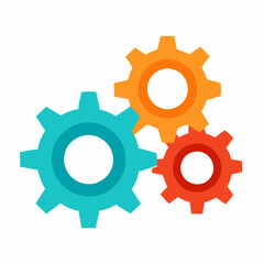 Operations Icon, Vector business , Gear logo icon Pro Vector , Three gears vector , Gear, Get this image for free VECTOR 