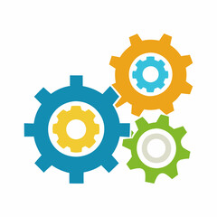 Operations Icon, Vector business , Gear logo icon Pro Vector , Three gears vector , Gear, Get this image for free VECTOR 