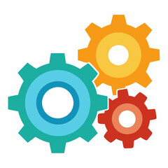 Operations Icon, Vector business , Gear logo icon Pro Vector , Three gears vector , Gear, Get this image for free VECTOR 
