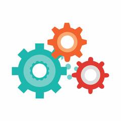 Operations Icon, Vector business , Gear logo icon Pro Vector , Three gears vector , Gear, Get this image for free VECTOR 