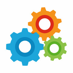 Operations Icon, Vector business , Gear logo icon Pro Vector , Three gears vector , Gear, Get this image for free VECTOR 