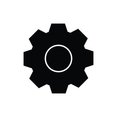 Settings Icon. Black Solid Icon