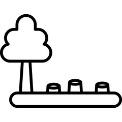 Obraz premium Deforestation Icon