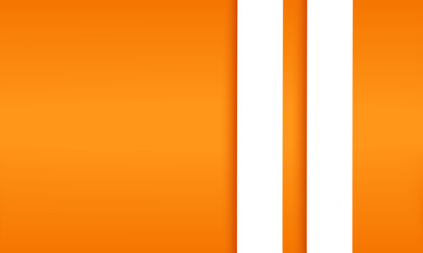 orange gradient background, 3d paper color. Minimalist Orange and White Stripes Background. Modern Vertical Lines Design in Orange. Clean and Simple cover design templatewith Stripes. geometric
