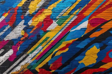 Vibrant Urban Pop Art Background with Bold Colors and Dynamic Textures