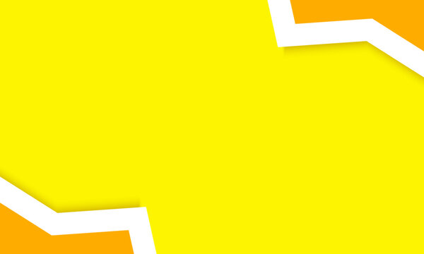 yellow background, paper color texture. Vibrant Yellow Geometric Abstract Background. Modern Angular White Lines on Yellow. social media post banner template design. promotion template, presentation 
