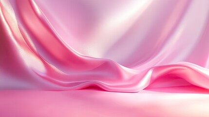 Fototapeta premium Clean pink background with soft lighting and smooth gradients, perfect for playful, vibrant designs or youthful product displays.