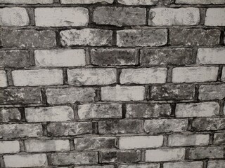 Brick background grey color wall backdrop for mockup horizontal
