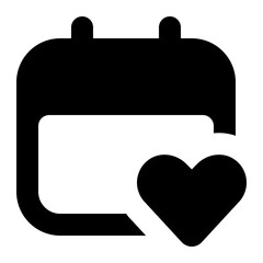 Calendar Heart Icon