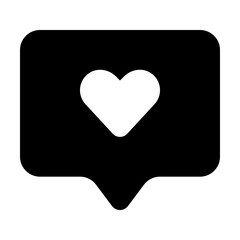 Chat Heart Icon