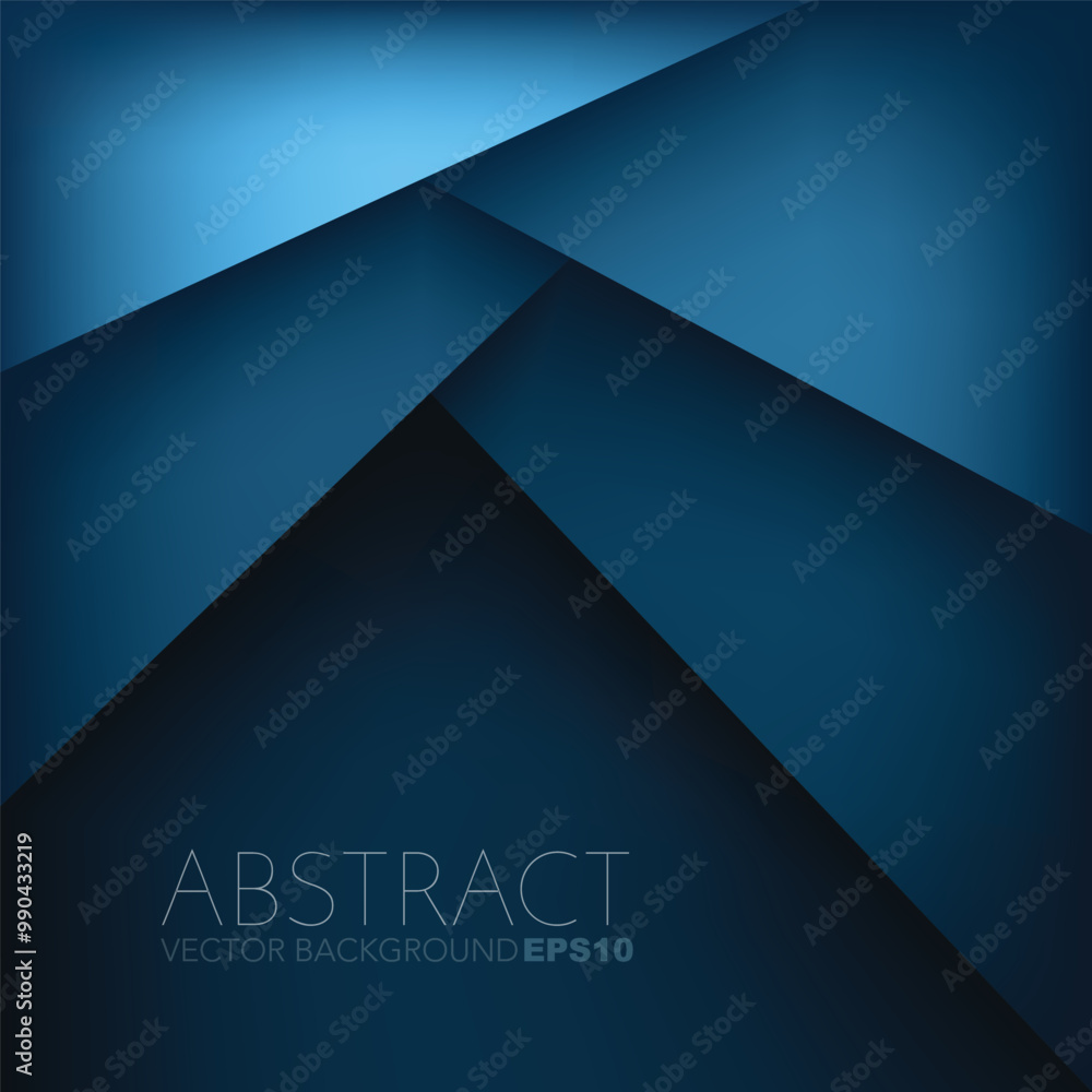 Fototapete graphic geometric triangle overlap vector layer background for text and message design