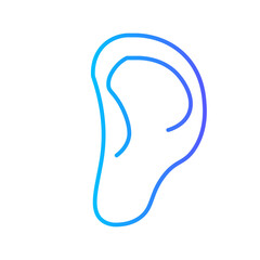 Ear gradient icon