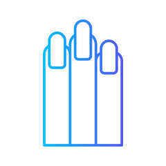finger gradient icon
