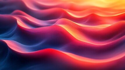 Obraz premium Abstract Wavy Background in Vibrant Hues