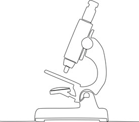 Simple continuous line drawing of physical concept or science concept. Science minimalist concept.