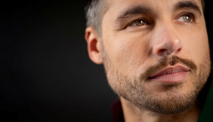 Fototapeta premium Persons facial expressions showing different emotions, symbolizing traits, character, and emotions.