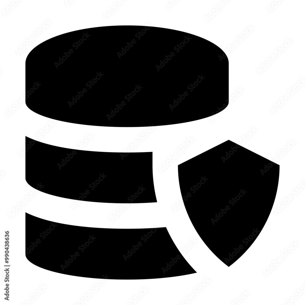 Poster database shield icon