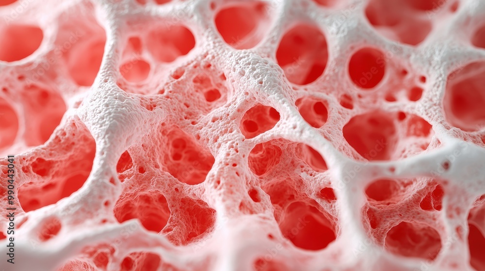 Poster abstract view of cellular structure in close-up