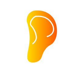 Ear gradient icon