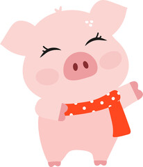 Cute Pink Pig