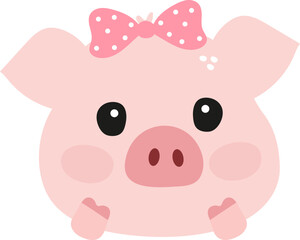 Cute Pink Pig
