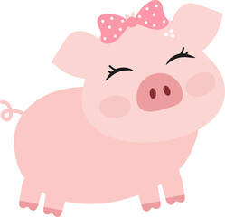 Cute Pink Pig