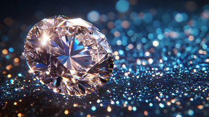 Fototapeta premium Sparkling and radiant diamond