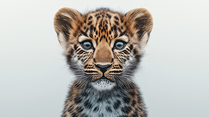 Fototapeta premium portrait of a cute cube.